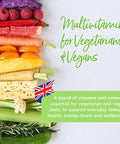 Healthspan Multivitamin for Vegetarians and Vegans (120 Tablets) Promotes Immune Health and Energy Levels Supports Bones Teeth and Muscles Includes Vitamins B12 & D Calcium Iron and Zinc Vegan