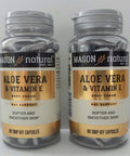 2 Pack Special of Mason Natural Aloe Vera & Vitamin E - 60 caps per Bottle
