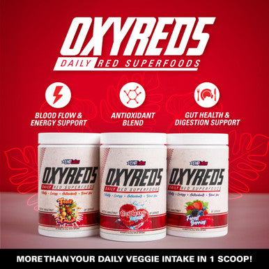 EHP Labs OxyReds Superfood Beets Powder Nitric Oxide Supplement Organic Beet Root Powder Immune Support Supplement and Prebiotics for Digestive Health Beet Powder Raspberry Refresh 30 Servings