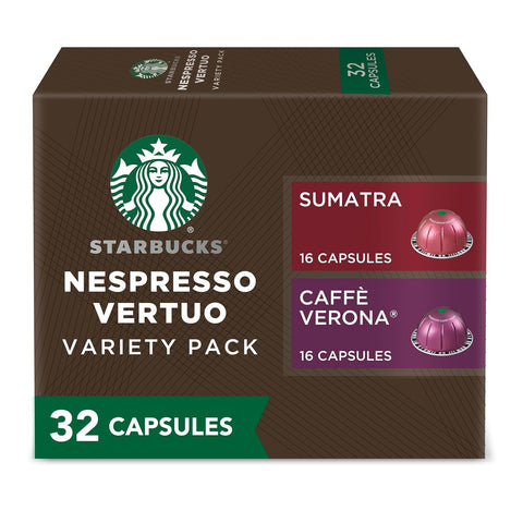 Starbucks by Nespresso Vertuo, Sunsera Blend, 32-count Coffee Pods, Brews 7.8 oz.