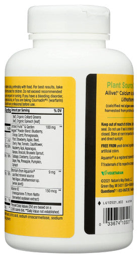 Nature's Way, Calcium Alive Bonus Pack, 180 Tablets