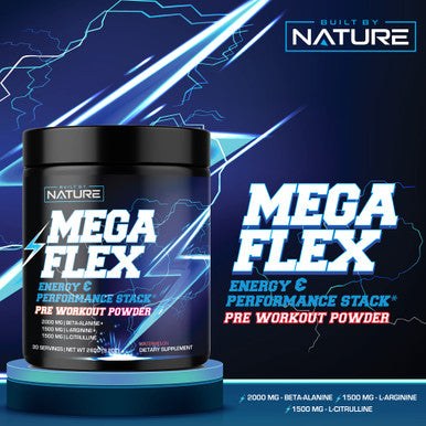 Built Nature Pre Workout Powder - Sugar-Free Energy, Pump & Endurance Supplement For Men & Women - 250Mg Caffeine, Amino Acids, L-Citrulline, L-Arginine, Carnosyn Beta-Alanine - Watermelon Flavor, 30 Servings