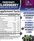 Immune Support Gummies - Powerful Sambucus Elderberry Gummies With Elderberry Extract, Zinc & Vitamin C Gummy, Max Potency Natural Vegan Immune Support Supplement For Adults & Children - 60 Gummies