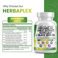 Oregano Oil Garlic Extract Olive Leaf Black Seed Oil Supplement