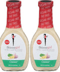 Skinnygirl Sugar Free Gluten Free Avocado Oil Salad Dressing, Creamy Caesar, 11.5 Ounce