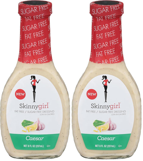 Skinnygirl Sugar Free Gluten Free Avocado Oil Salad Dressing, Creamy Caesar, 11.5 Ounce