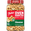 Fisher Oven Roasted Never Fried Deluxe Mixed Nuts, 24 Ounces | Pack Of 1, Almonds, Cashews, Pecans, Pistachios, Healthy Snacks For Adults, Made With Sea Salt, No Added Oil, Gluten Free