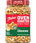 Fisher Oven Roasted Never Fried Mixed Nuts with Peanuts, 24 Ounces | Pack Of 1, Peanuts, Almonds, Cashews, Pistachios, Pecans, Trail Mix, Healthy Snacks For Adults, Made With Sea Salt