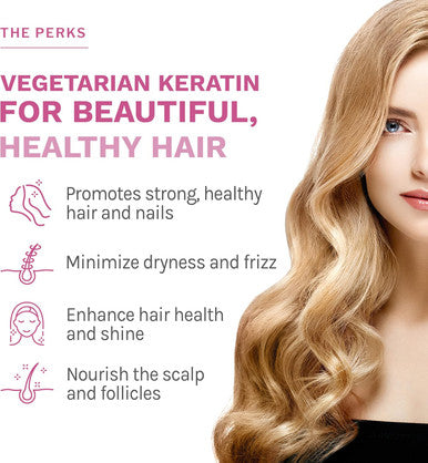 Reserveage Beauty, Keratin Hair Booster With Biotin & Resveratrol, Hair And Nail Growth Supplement For Men And Women, Supports Healthy Thickness And Shine With Biotin, 120 Capsules (60 Servings)