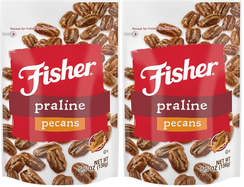 Fisher Snack Glazed Pecans Candied, 24 oz (Pack of 1), Junior Mammoth Candied Pecans, Perfect for Gifting or Personal Enjoyment, Crunchy, and Irresistibly Sweet