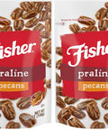 Fisher Snack Glazed Pecans Candied, 24 oz, Pack of 1 | Junior Mammoth Candied Pecans, Perfect For Gifting Or Personal Enjoyment, Crunchy, Irresistibly Sweet