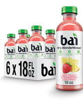 Bai Antioxidant Infused Water Beverage, Molokai Coconut, with Vitamin C and No Artificial Sweeteners, 18 Fluid Ounce Bottle, 12 Pack