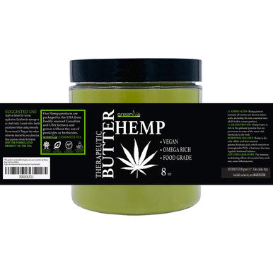 Greenive - Hemp Body Butter - All Natural - Hemp Body Butter - (8Oz)