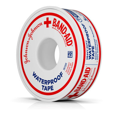 Band-Aid First Aid Tapes, Waterproof Tape, 1/2 Inch X 10 Yds (Pack Of 6)