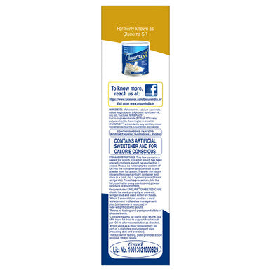 Ensure Diabetes Care- Nutrition To Help Control Blood Sugar Levels- 400 Gm Box (Vanilla Flavour) Yellow