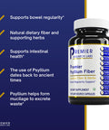 Premier Research Labs Psyllium Fiber - Features Natural Soluble Fiber & Supporting Herbs - Supports Bowel Regularity & Intestinal