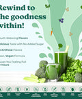 Rewind Greens - Super Greens Powder - Delicious Green Juice Drink Mix With Amazing Flavor - Over 40 Superfoods - Vitamin B12, Zinc, Vitamin C, Magnesium, And Calcium - Cherry Delight