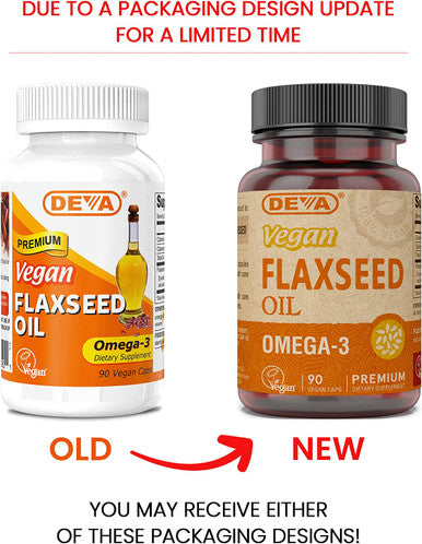 Deva Vegan Vitamins Flax Seed Oil 500Mg Vegan 90 Vcap5