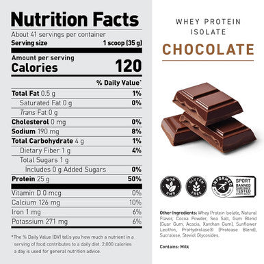 Kaged Whey Protein Isolate Powder | Chocolate | 100% Pure Low Lactose Whey | Post Workout Recovery Drink | Supports Muscle Building | Supplements for Men & Women | 41 Servings