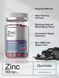 Zinc Gummies | 40 Count | Vegan, Non-GMO, Gluten Free | Mixed Berry Flavor | by Horbaach