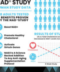 Hpn Supplements Nad3 Nad+ Booster Size 2 Month Supply Clinically Proven & Independently Tested - Metabolic Repair 312 Mg/ Serving - 120 Capsules