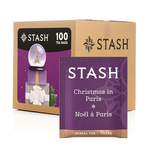 Stash Tea Peppermint Herbal Tea, Box of 100 Tea Bags | Cooling, brisk peppermint flavor with refreshing herbal notes, Non-GMO Project Verified and foil-sealed freshness