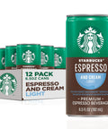 Starbucks Espresso & Cream Light, 6.5 Fl Oz Cans (Pack of 12)