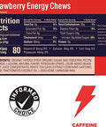 GU Energy Chews, Strawberry Energy Gummies with Electrolytes, 18 Packs (144 Chews Total)