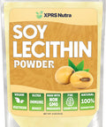 Xprs Nutra Soy Lecithin Powder - Lecithin Powder Food Grade Fat Emulsifier - Suitable for Cooking Baking and More - Vegan Friendly Soy Lecithin Powder Cooking Aid (4 oz)