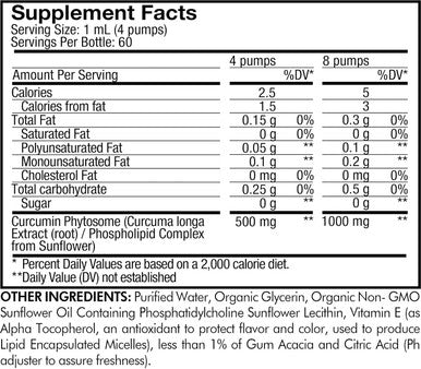 Codeage Liposomal Curcumin Phytosome Liquid Supplement Turmeric Curcumin Vegan Liquid Drops Plant-Based Curcuma Longa Dropper Curcumina Sunflower Phospholipid Sugar- Citrus Flavor 2 fl oz