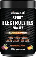 Sport Electrolytes Powder No Sugar, 500g (52 Servings) | Electrolyte Hydration Drink Mix with Sodium, Potassium, Magnesium, L-Glutamine, Beta Alanine, & Coconut Water ÃƒÆ’Ã†â€™Ãƒâ€šÃ‚Â¢ÃƒÆ’Ã‚Â¢ÃƒÂ¢Ã¢â€šÂ¬Ã…Â¡Ãƒâ€šÃ‚Â¬ÃƒÆ’Ã‚Â¢ÃƒÂ¢Ã¢â‚¬Å¡Ã‚Â¬Ãƒâ€¦Ã¢â‚¬Å“ Passion Fruit & Mango Flavor