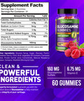 Built Nature Glucosamine Gummies With Vitamin E - Advanced Joint Support Gummy Supplement, High Potency Antioxidant & Inflammatory Response, Comfort For Back, Knees, Hands, Non Gmo, 60 Extended Delivery Gummies