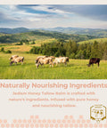 Beef Tallow For Skin, Tallow Face Moisturizer, Grass Fed Beef Tallow And Unadulterated Honey, Soothes Dryness, Repairs The Skin Barrier, 2 Oz