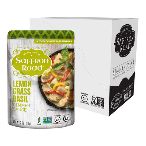 Saffron Road Lemongrass Basil Simmer Sauce, 7 oz