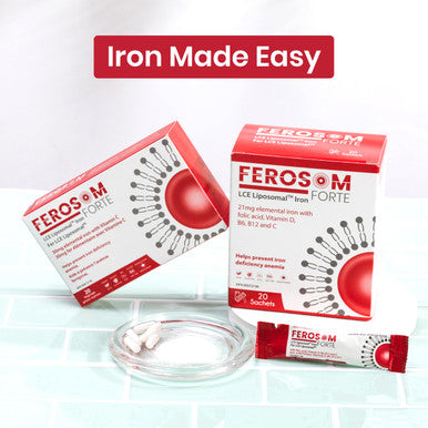Ferosom Forte LCE Liposomal Iron 20 Vegan Iron Capsules