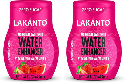 Lakanto Sugar Free Water Enhancer - Sweetened with Monk Fruit Sweetener and Erythritol, On the Go Liquid H2O Hydration, Zero Sugar, Naturally Flavored - Mango Passionfruit (1.67 fl oz - Pack of 6)