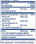 Life Extension Vitamins D and K with SeaIodine Vitamin D3 Vitamin K1 and K2 Iodine Supports Immune Bone arterial and Thyroid Health NonGMO GlutenFree 60 Capsules