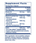 Life Extension Vitamins D And K With Sea Iodine Vitamin D3 Vitamin K1 60 Capsules