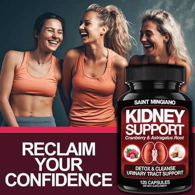 Saint Mingiano Kidney Support Cleanse Detox & Repair 120 Caps - Together With - 15 Day Cleanse | Colon Detox With Natural Laxative