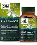 Gaia Herbs Black Seed Oil - Cold-Pressed Capsules for Lung, Respiratory, and Antioxidant Support - with Organic Nigella Seed Oil - Herbal Supplement - 60 Vegan Liquid Phyto-Capsules (30-Day Supply)