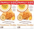 Simple Mills Farmhouse Cheddar Almond Flour Crackers, Gluten Free Crackers Made with Real Cheese and Wholesome Blend of Almonds, Sunflower Seeds, and Flaxseeds, Family Size, 1 Pack, 7 oz