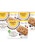 Simple Mills Almond Flour Snack Bars, Dark Chocolate Almond - Gluten Free, Made with Organic Coconut Oil, Breakfast Bars, Healthy Snacks, Paleo Friendly, 6 Ounce (Pack of 6)