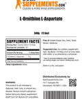 BulkSupplements L-Ornithine L-Aspartate Powder - Amino s Supplement for Liver Health - , 3g (3000mg) , 167 Servings (500 Grams - 1.1 lbs)