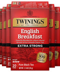 Twinings Lemon & Ginger, Caffeine-Free Herbal Tea Bags, 100 CT Box (1 Pack) | Spicy & Tangy, Ginger, Lemon Peel, Lemongrass, Blackberry Leaves, Soothe Digestion, 100 Foil Lined Individually Wrapped Bags