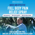 Relaxium Relaxium Flexium Instant Spray for Pain Max Strength with 10.5% Menthol & CurcuTame Supports Muscle Joint and Arthritis Pain Relief 3 FL oz. (90 ml)