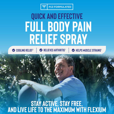 Relaxium Relaxium Flexium Instant Spray for Pain Max Strength with 10.5% Menthol & CurcuTame Supports Muscle Joint and Arthritis Pain Relief 3 FL oz. (90 ml)