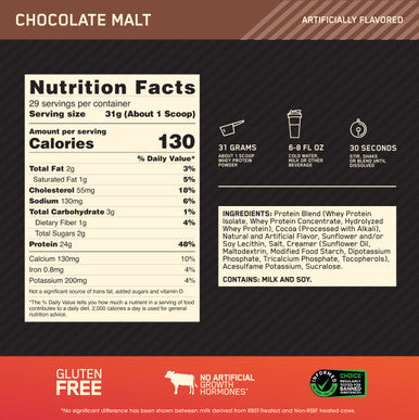 Optimum Nutrition Gold Standard 100% Whey Chocolate Malt 907 G 1064609