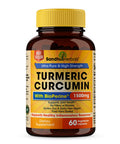 Turmeric Curcumin with Black Pepper Extract 1500mg Highest Potency High Absorption Joint & Healthy Inflammatory Support with 95% Curcuminoids 60 Veggi Capsules