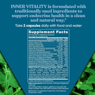 Eu Natural Vitality Cortisol Supplement Fight Fatigue Feel Calm & Balanced Healthy Cortisol Focused Energy Adrenal Support Ashwagandha Supplement with Rhodiola L-Tyrosine Holy Basil 60 Veg Capsules