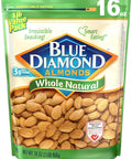 Blue Diamond Almonds Honey Roasted Snack Almonds, Party Salty Snack, Plant-Based Protein and Fiber, After School Snacks, Events, Holidays and Lunch, 16Oz, 1 Pound (Pack of 1)